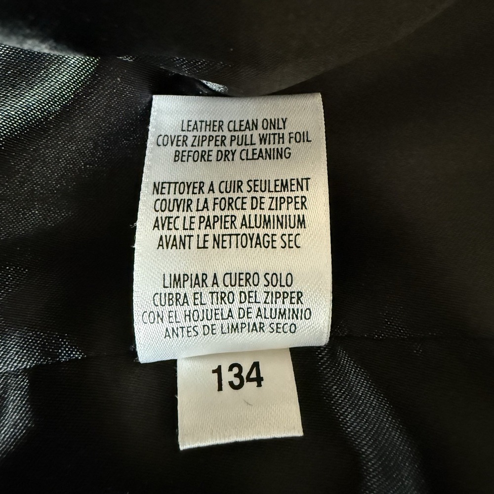 CASUAL CORNER Quilted Leather Jacket Vintage EUC Fitted Classic Zip Black Small - Picture 7 of 8